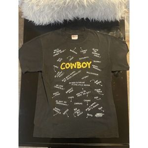 Vintage This Is My Cowboy Short single Stitch Rodeo 90s Oregon